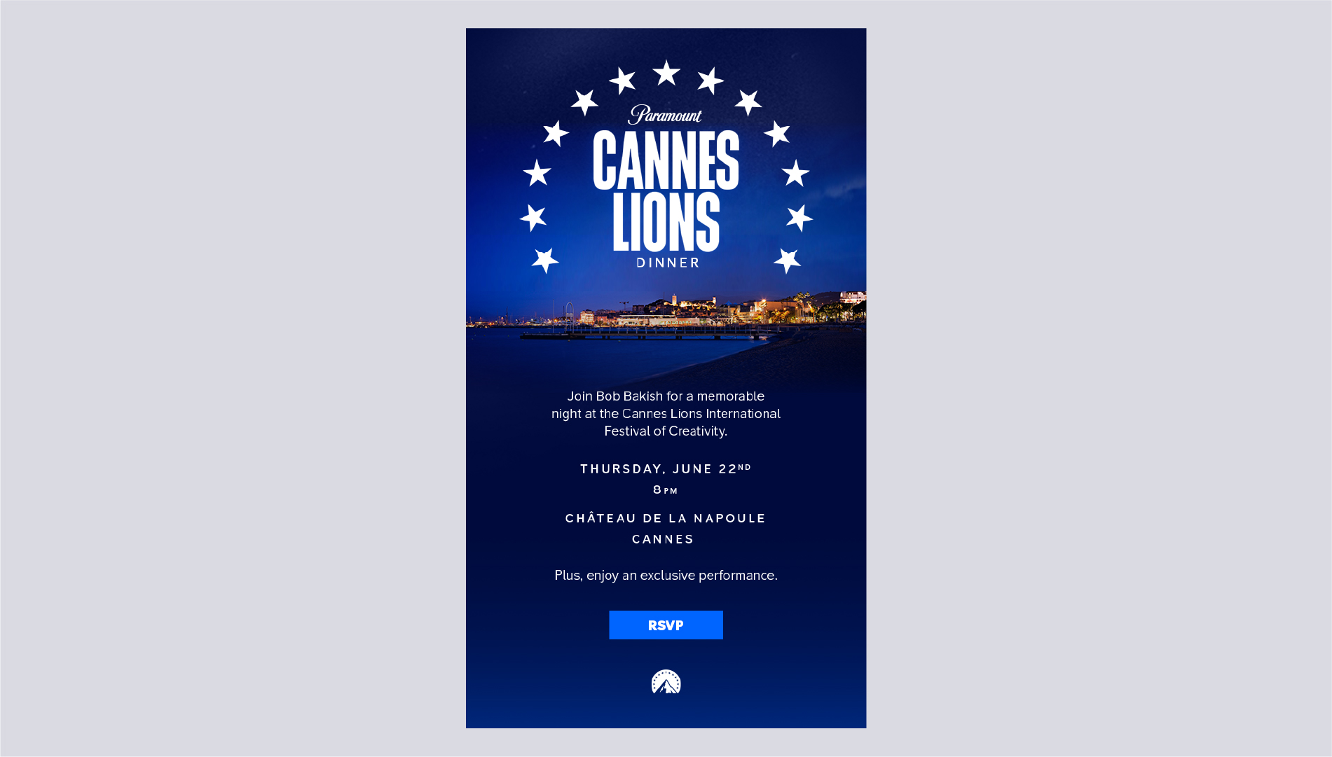 PARAMOUNT CANNES LIONS DINNER